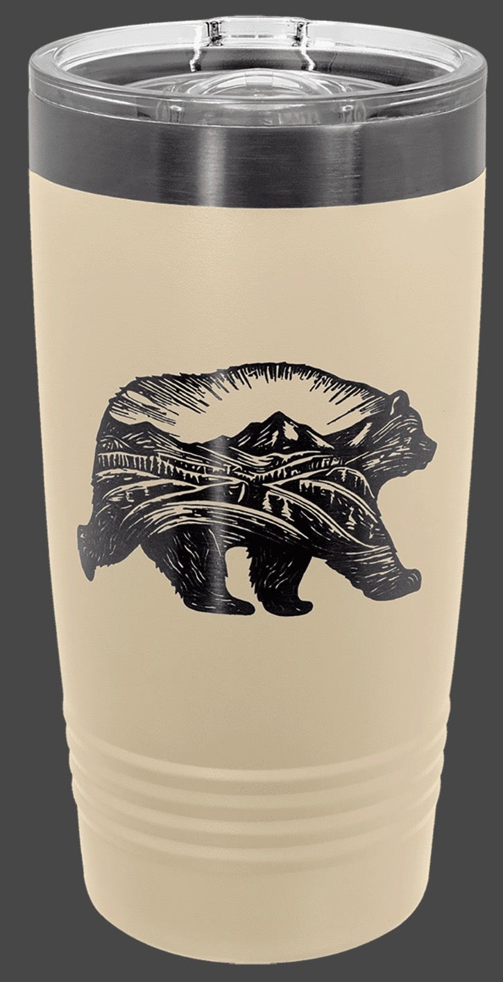 20oz "Special Edition" Vacuum Sealed Black ION-Plated Black/Ghost Black Tumbler