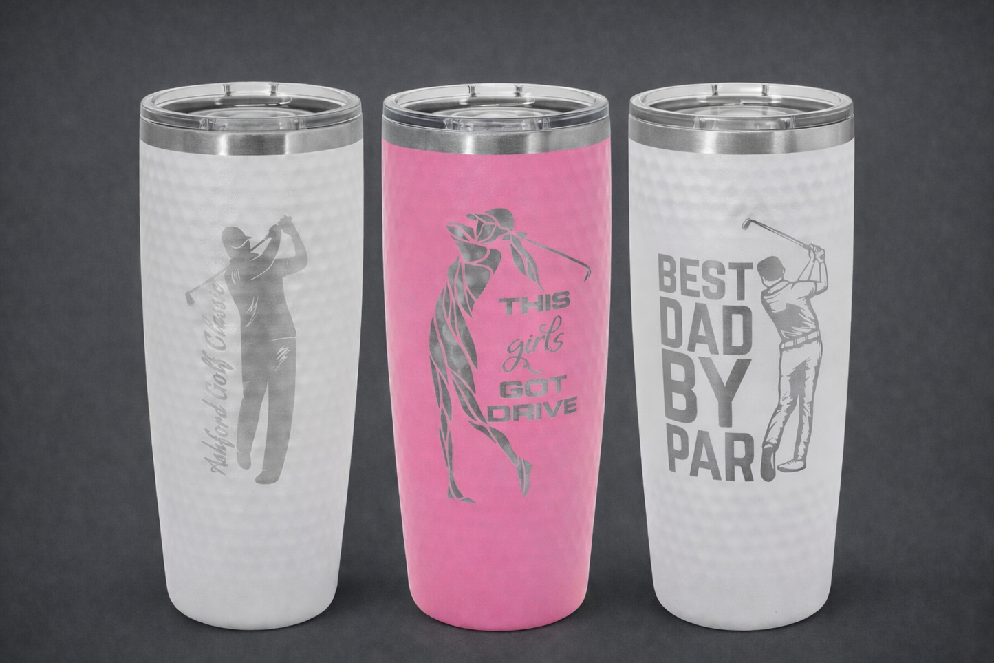 20oz Full Divot Stainless Vacuum Sealed Tumbler