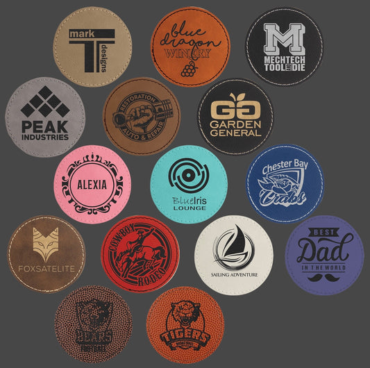 Custom Premium Leatherette Hat Patches