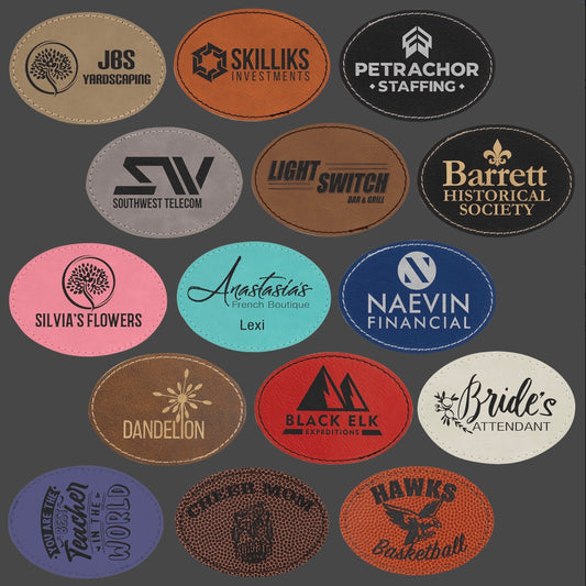 Custom Premium Leatherette Hat Patches