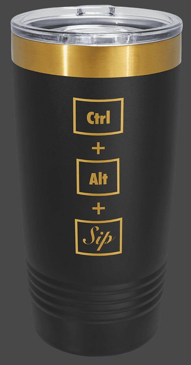 20oz "Special Edition" Rose Gold-Plated Ringneck Vacuum Sealed Tumbler - Custom Engraved