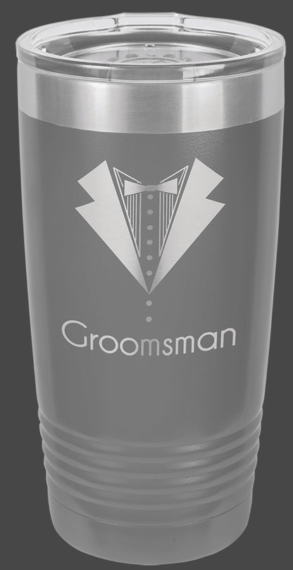 20 oz. Stainless Ringneck Vacuum Insulated Tumbler - Custom Engraved