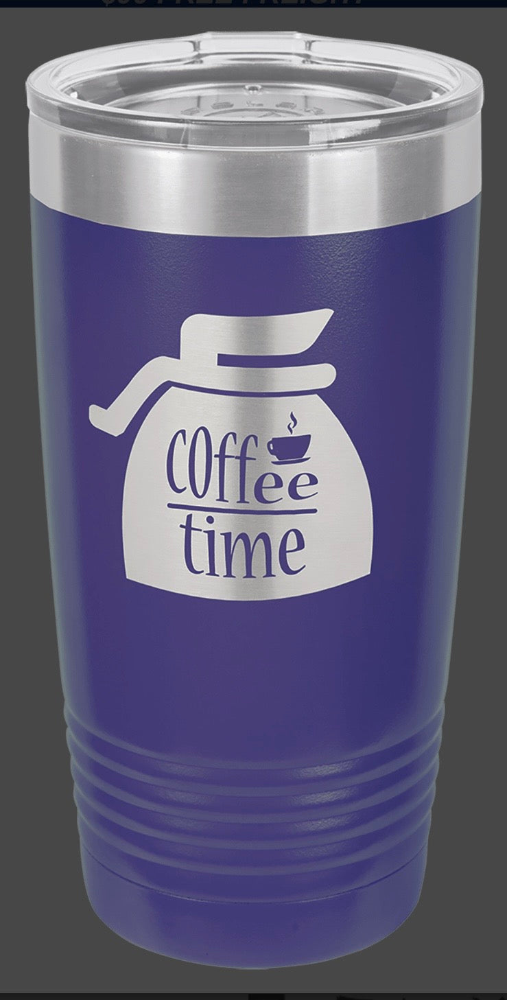 20 oz. Stainless Ringneck Vacuum Insulated Tumbler - Custom Engraved