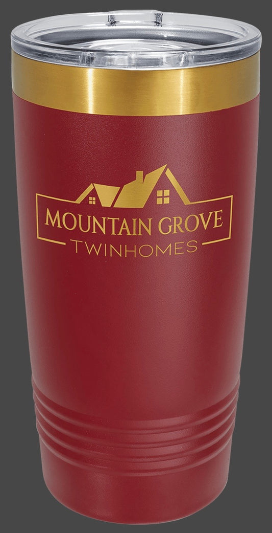 20oz "Special Edition" Rose Gold-Plated Ringneck Vacuum Sealed Tumbler - Custom Engraved