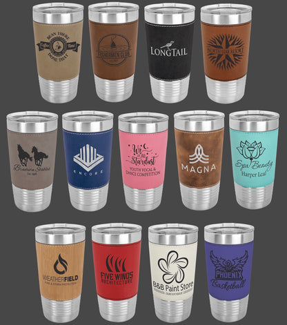 20oz Stainless Ringneck-Laserable Leatherette Vacuum Sealed Tumbler - Custom Engraved