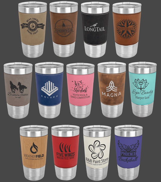 20oz Stainless Ringneck-Laserable Leatherette Vacuum Sealed Tumbler - Custom Engraved