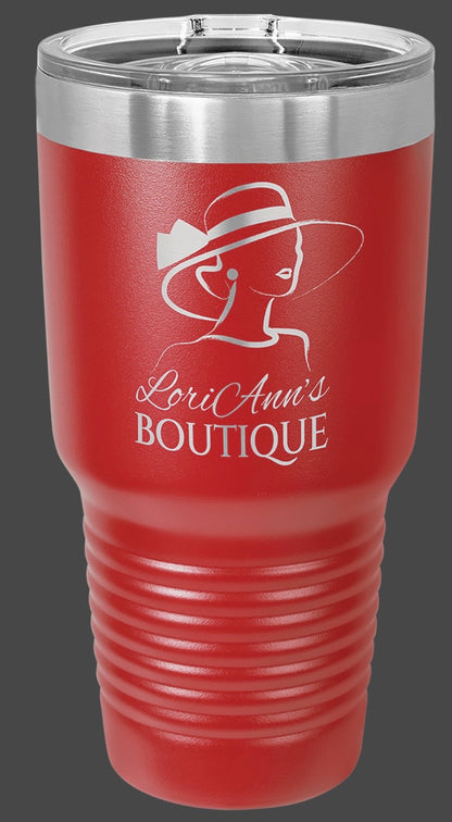 30oz Stainless Ringneck Vacuum Sealed Tumbler - Custom Laser Engraved