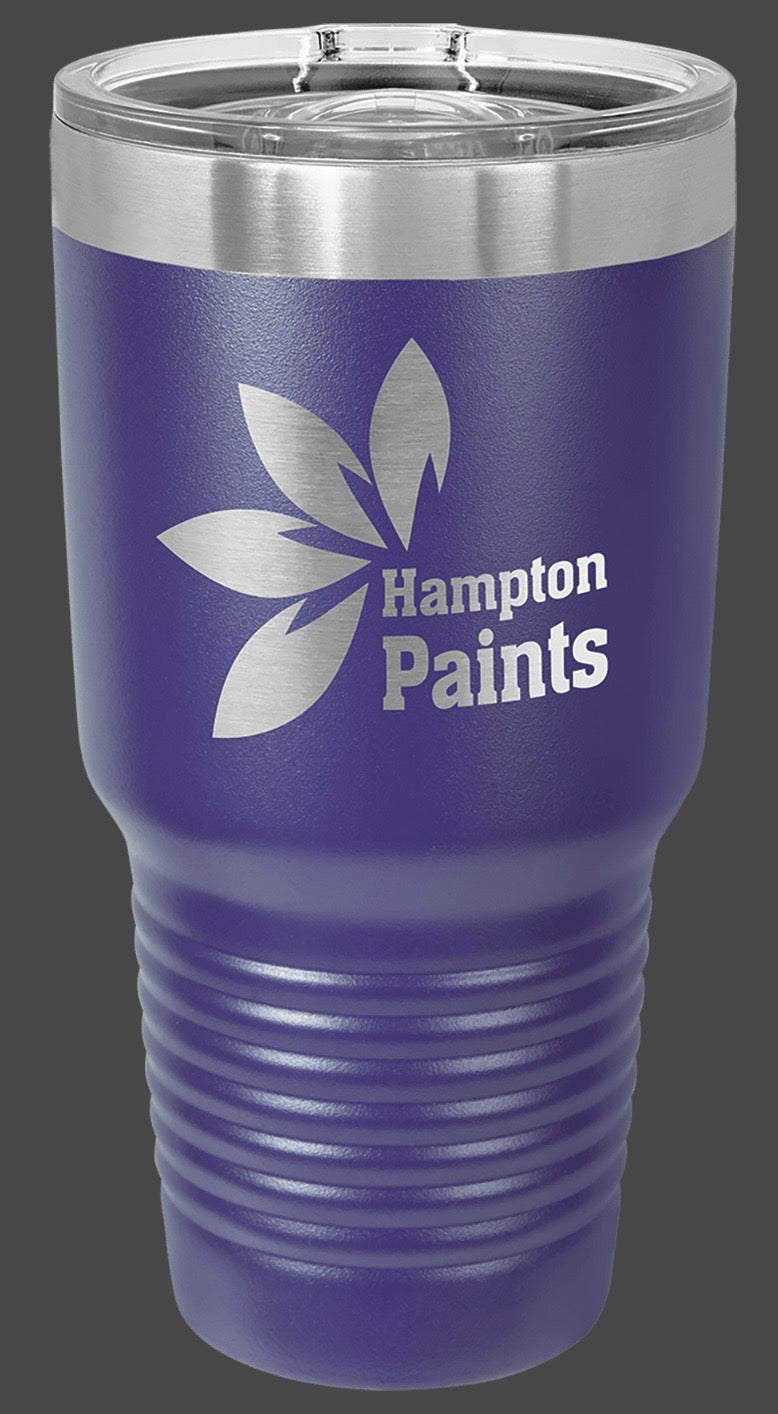 30oz Stainless Ringneck Vacuum Sealed Tumbler - Custom Laser Engraved