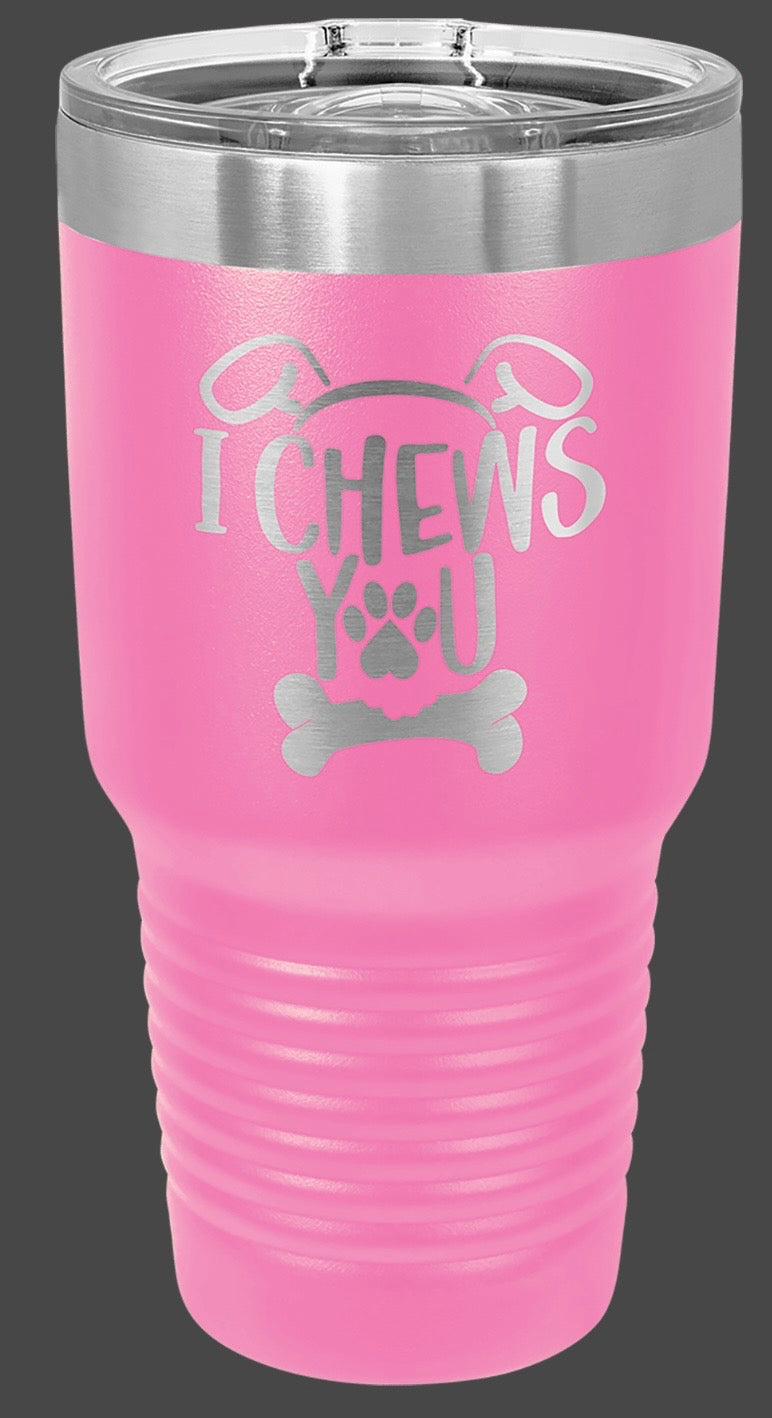 30oz Stainless Ringneck Vacuum Sealed Tumbler - Custom Laser Engraved