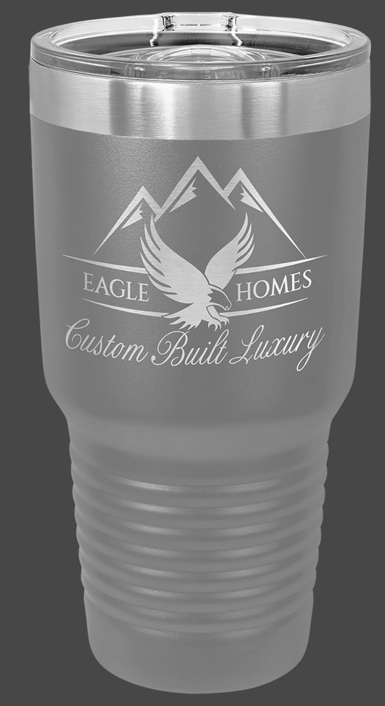 30oz Stainless Ringneck Vacuum Sealed Tumbler - Custom Laser Engraved