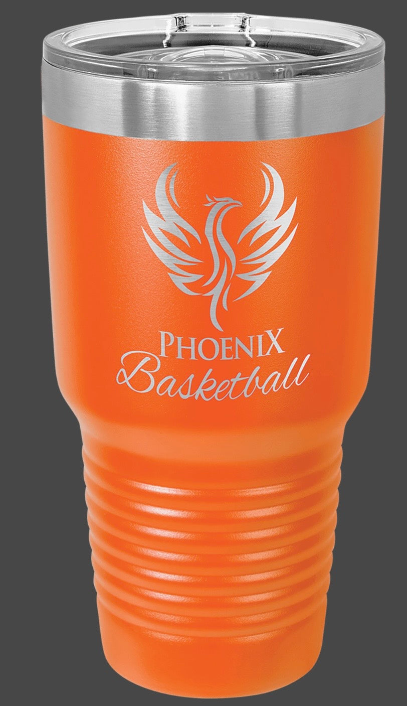 30oz Stainless Ringneck Vacuum Sealed Tumbler - Custom Laser Engraved