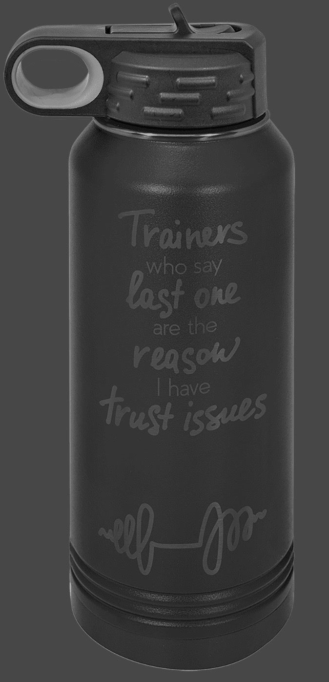 40oz Vacuum Sealed Water Bottle - Custom Laser Engraved