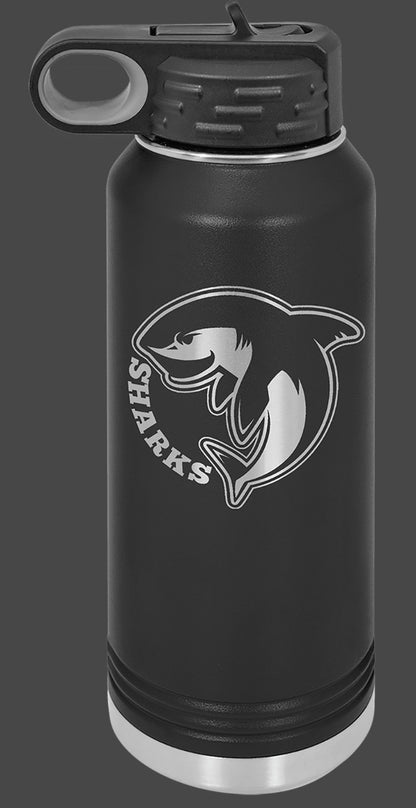 40oz Vacuum Sealed Water Bottle - Custom Laser Engraved