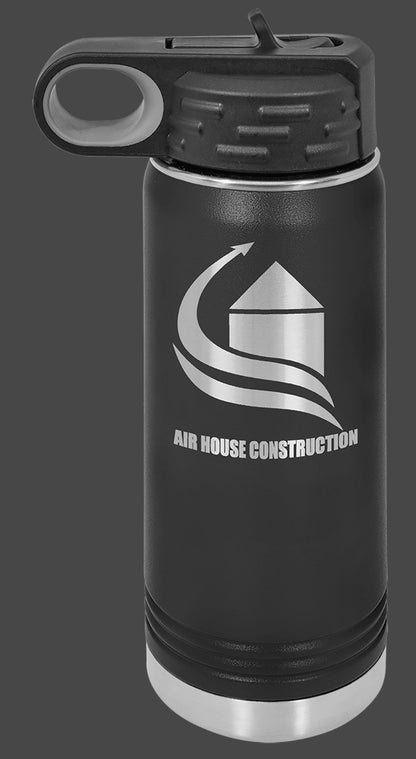 40oz Vacuum Sealed Water Bottle - Custom Laser Engraved