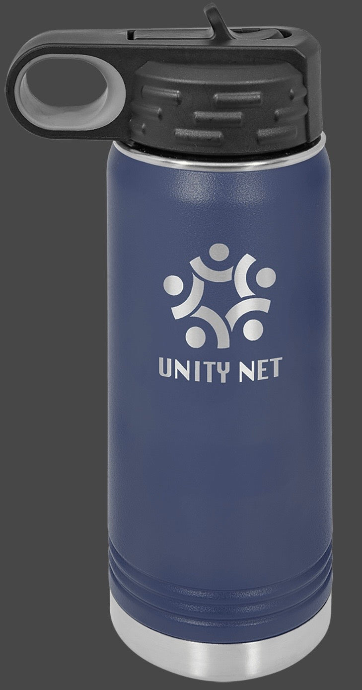 40oz Vacuum Sealed Water Bottle - Custom Laser Engraved