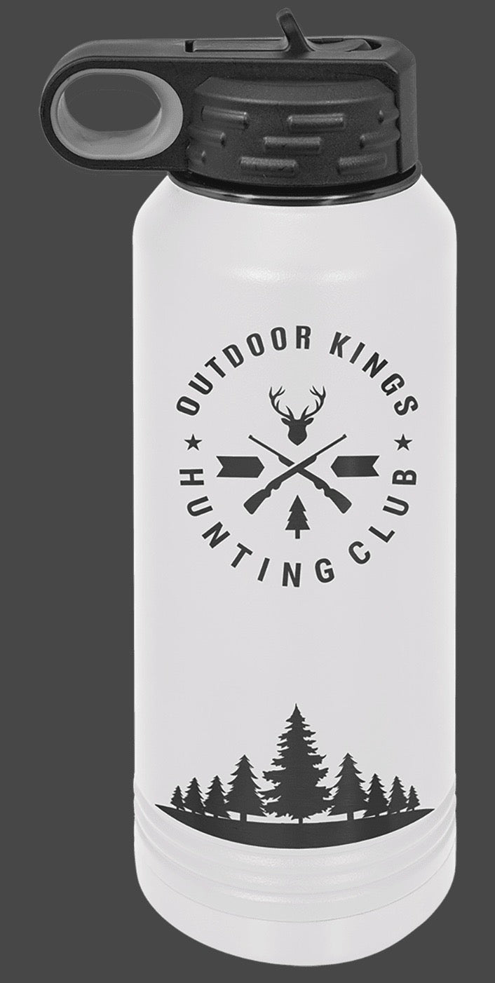 40oz Vacuum Sealed Water Bottle - Custom Laser Engraved