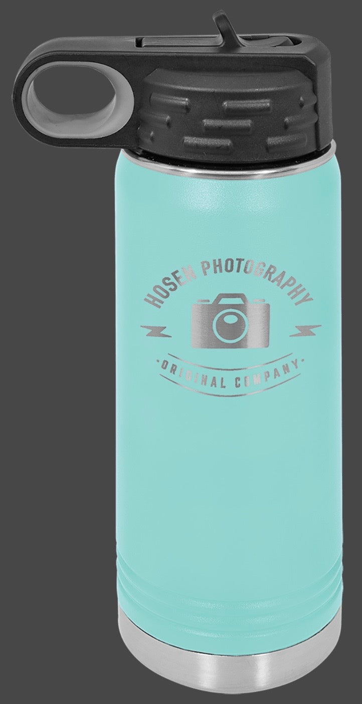 40oz Vacuum Sealed Water Bottle - Custom Laser Engraved