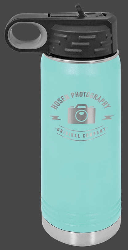 40oz Vacuum Sealed Water Bottle - Custom Laser Engraved
