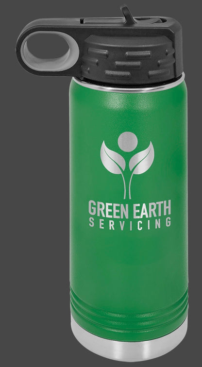 40oz Vacuum Sealed Water Bottle - Custom Laser Engraved
