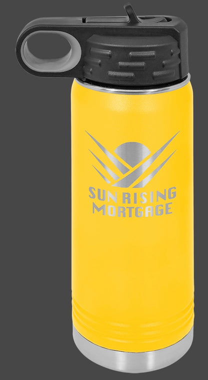 40oz Vacuum Sealed Water Bottle - Custom Laser Engraved