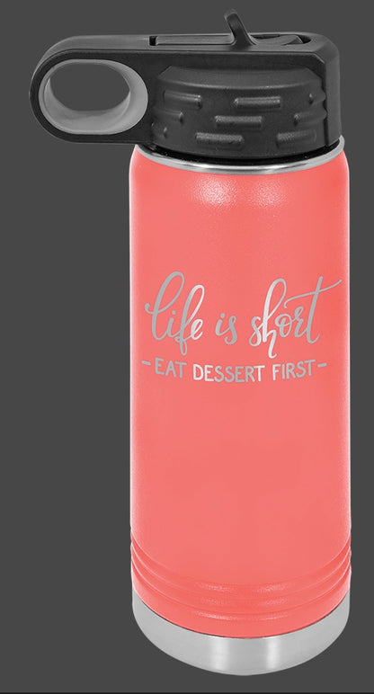 40oz Vacuum Sealed Water Bottle - Custom Laser Engraved