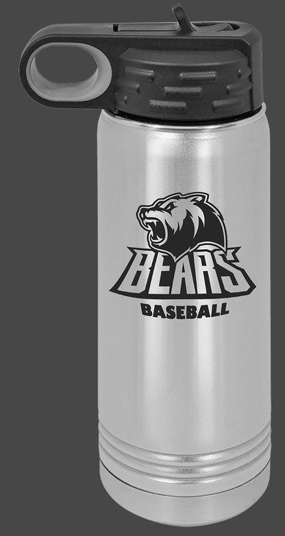 40oz Vacuum Sealed Water Bottle - Custom Laser Engraved