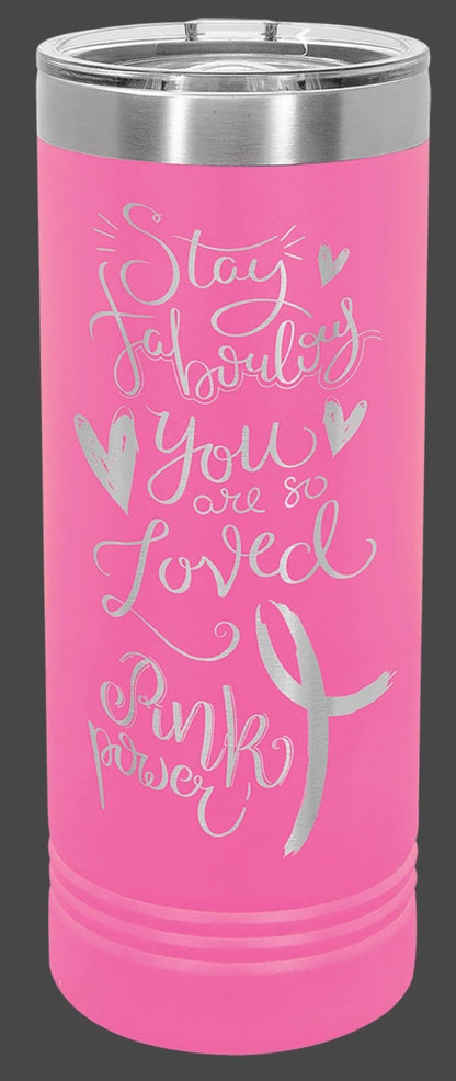 22oz Stainless Ringneck Vacuum Insulated Tumbler - Custom Laser Engraved