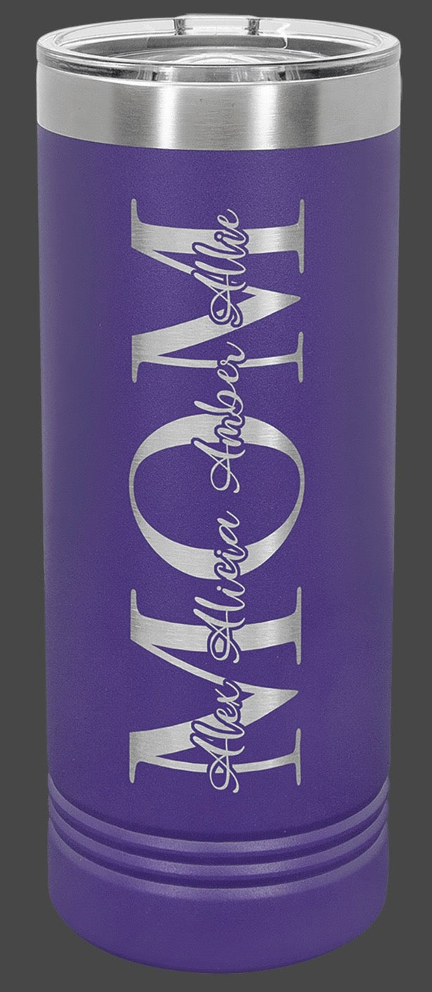 22oz Stainless Ringneck Vacuum Insulated Tumbler - Custom Laser Engraved