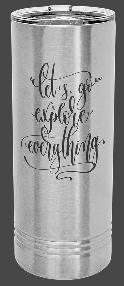 22oz Stainless Ringneck Vacuum Insulated Tumbler - Custom Laser Engraved