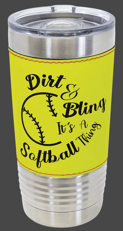 20oz Stainless Ringneck-Laserable Leatherette Vacuum Sealed Tumbler - Custom Engraved