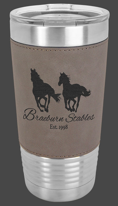 20oz Stainless Ringneck-Laserable Leatherette Vacuum Sealed Tumbler - Custom Engraved