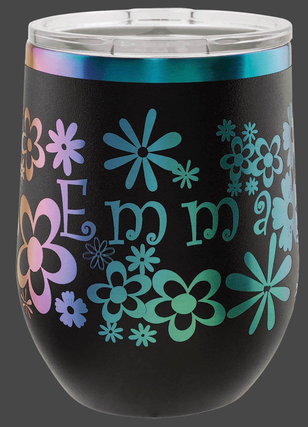 15oz Stainless Ringneck Vacuum Insulated Stemless Wine Tumbler - Custom Laser Engraved