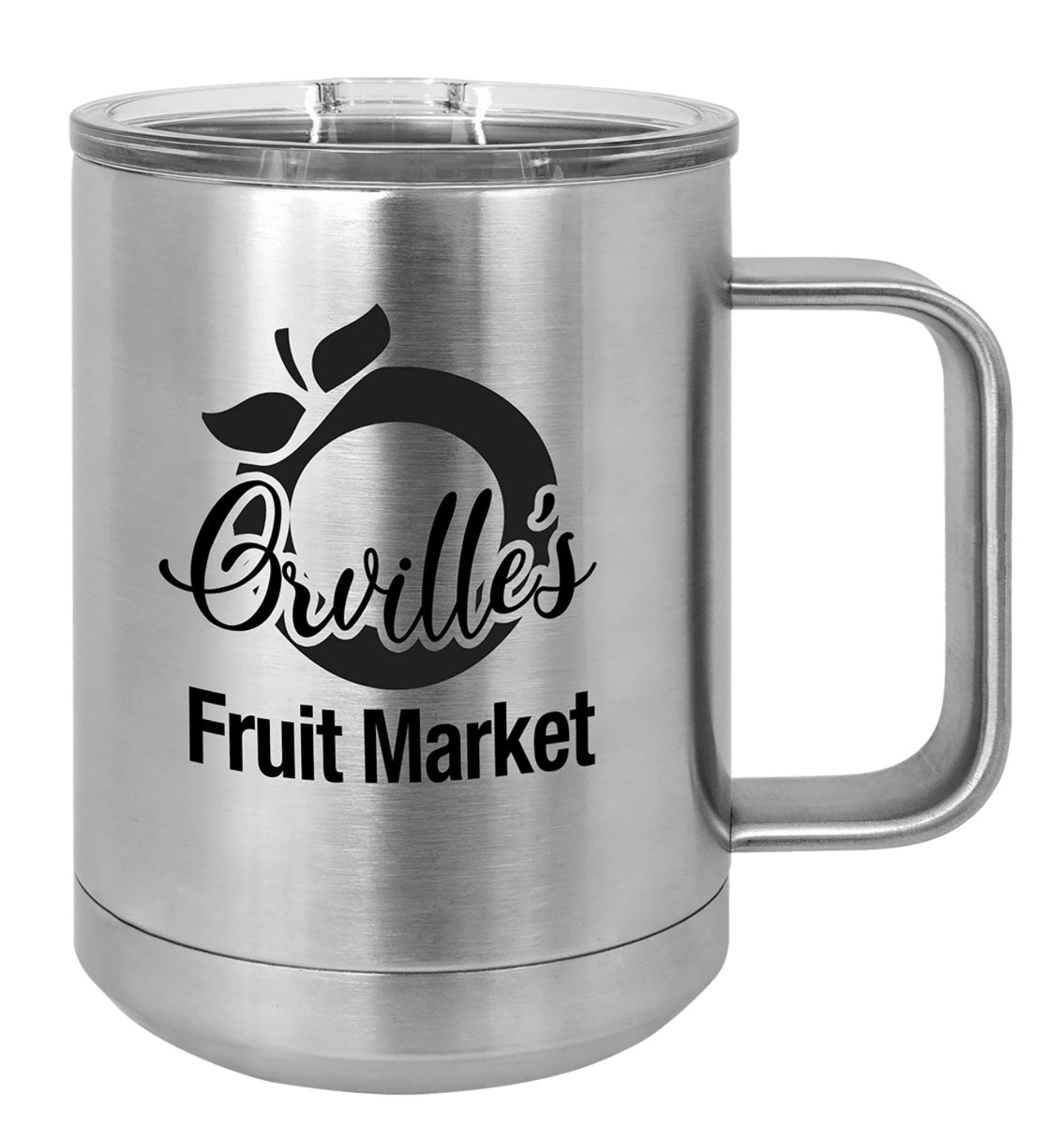 15oz Stainless Ringneck Vacuum Insulated Coffee Mug - Custom Laser Engraved