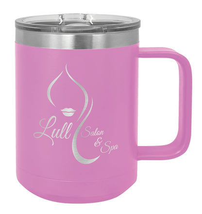 15oz Stainless Ringneck Vacuum Insulated Coffee Mug - Custom Laser Engraved