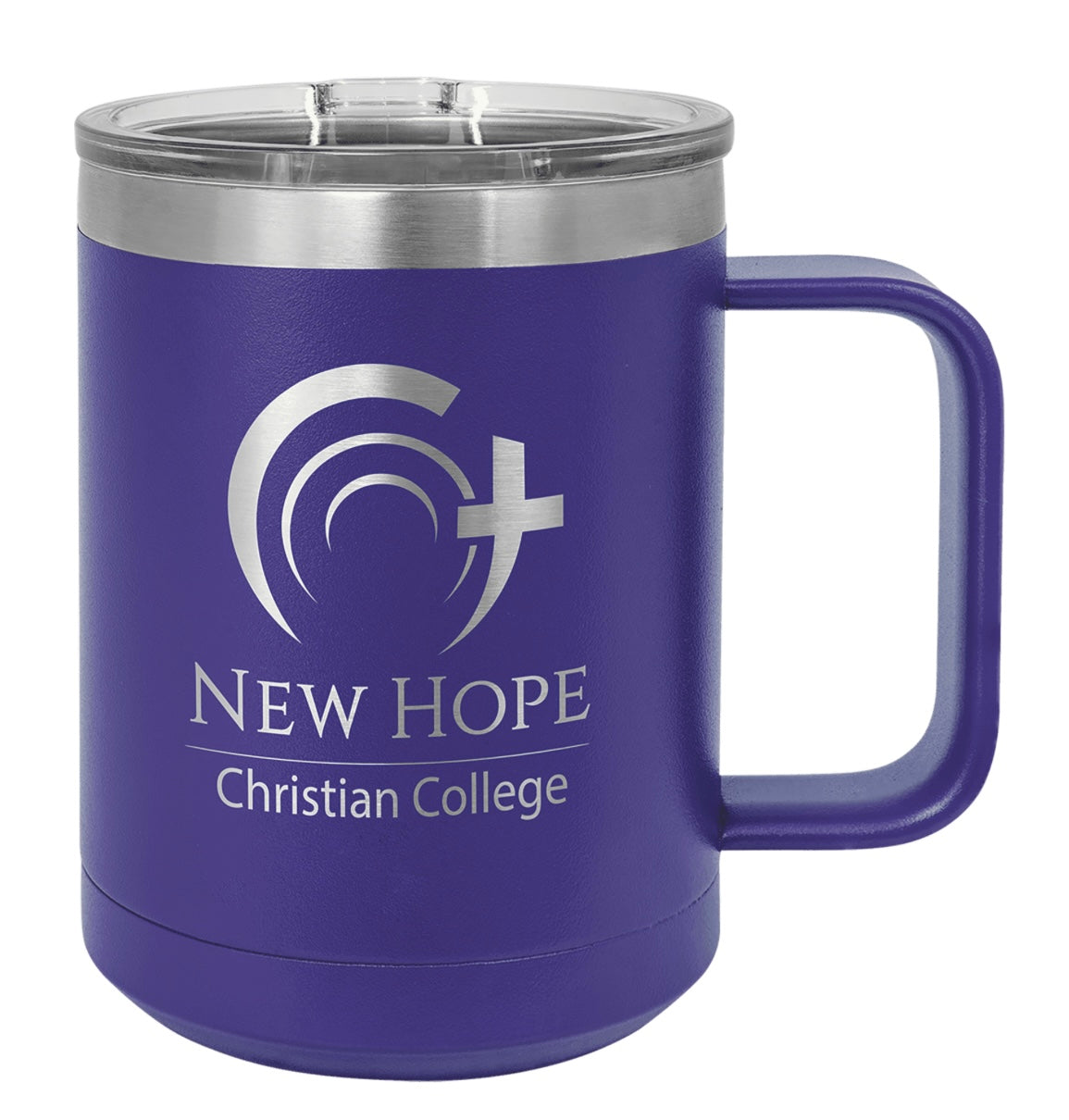 15oz Stainless Ringneck Vacuum Insulated Coffee Mug - Custom Laser Engraved