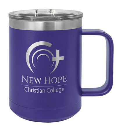 15oz Stainless Ringneck Vacuum Insulated Coffee Mug - Custom Laser Engraved