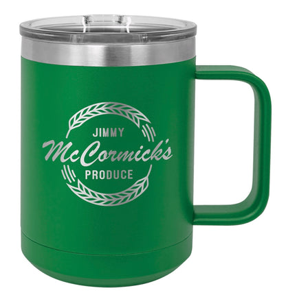 15oz Stainless Ringneck Vacuum Insulated Coffee Mug - Custom Laser Engraved