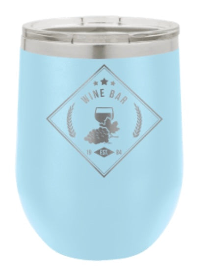 15oz Stainless Ringneck Vacuum Insulated Stemless Wine Tumbler - Custom Laser Engraved
