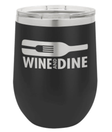 15oz Stainless Ringneck Vacuum Insulated Stemless Wine Tumbler - Custom Laser Engraved