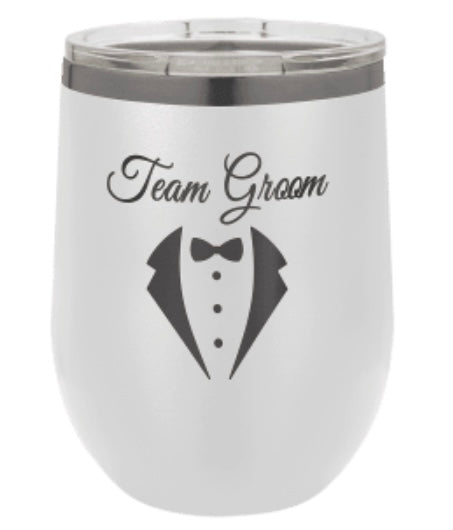 15oz Stainless Ringneck Vacuum Insulated Stemless Wine Tumbler - Custom Laser Engraved