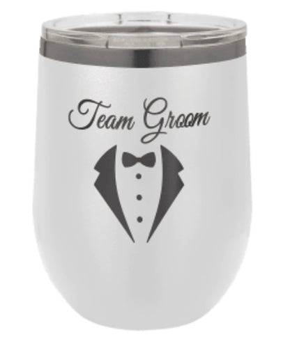 15oz Stainless Ringneck Vacuum Insulated Stemless Wine Tumbler - Custom Laser Engraved