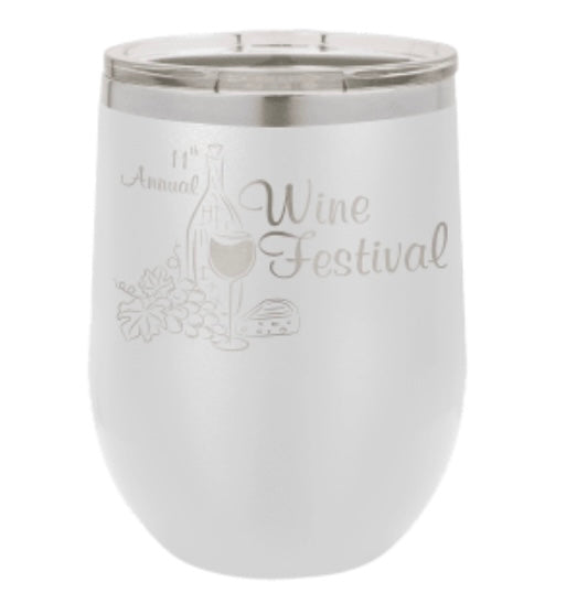 15oz Stainless Ringneck Vacuum Insulated Stemless Wine Tumbler - Custom Laser Engraved