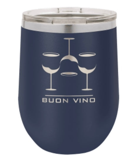 15oz Stainless Ringneck Vacuum Insulated Stemless Wine Tumbler - Custom Laser Engraved