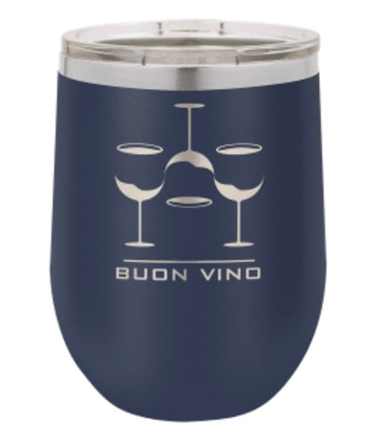 15oz Stainless Ringneck Vacuum Insulated Stemless Wine Tumbler - Custom Laser Engraved