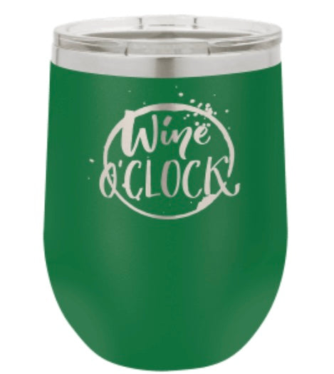 15oz Stainless Ringneck Vacuum Insulated Stemless Wine Tumbler - Custom Laser Engraved