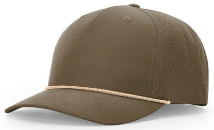 Richardson 355 Laser Perforated 5-Panel Trucker Hat with Rope