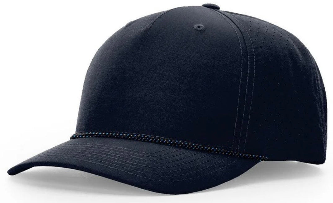 Richardson 355 Laser Perforated 5-Panel Trucker Hat with Rope